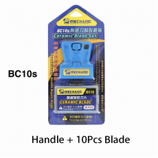 مجموعة حامل الشفرات + شفرات سيراميك BC10s من MECHANIC