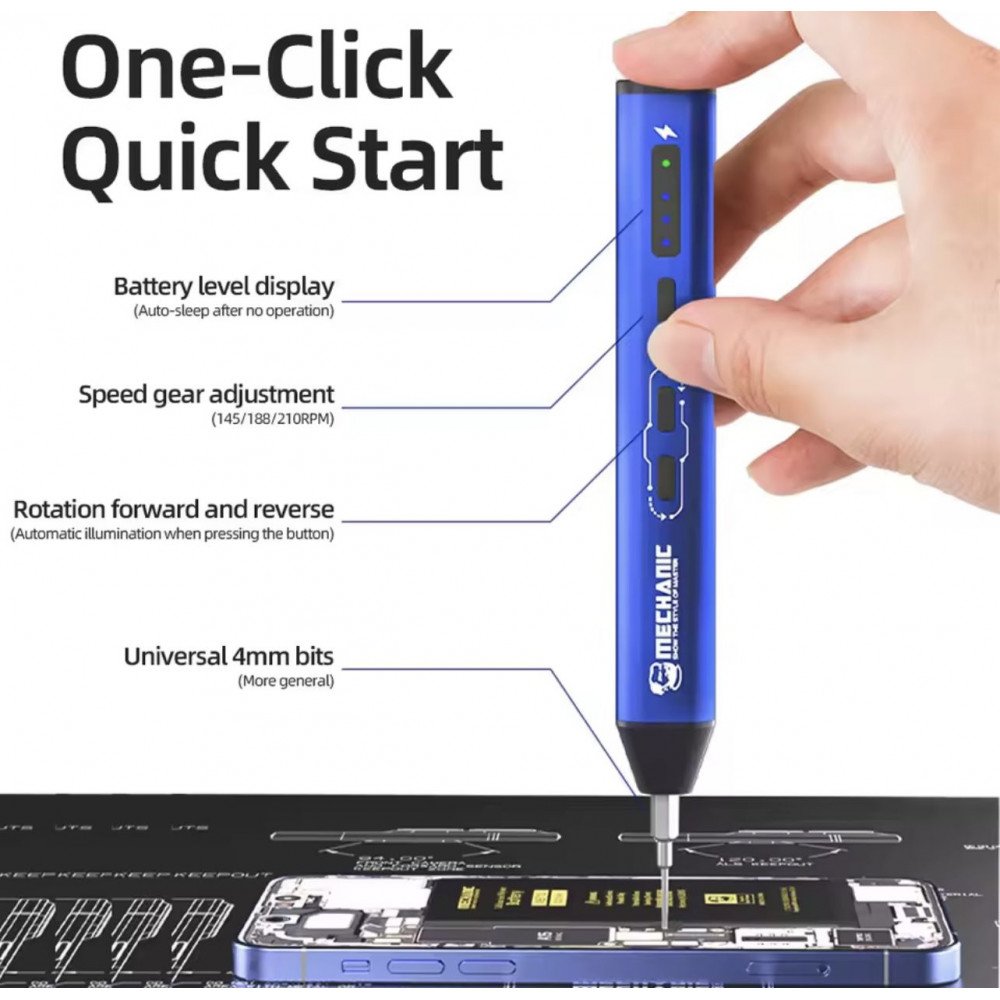 مفك كهربائي احترافي ES240 من MECHANIC