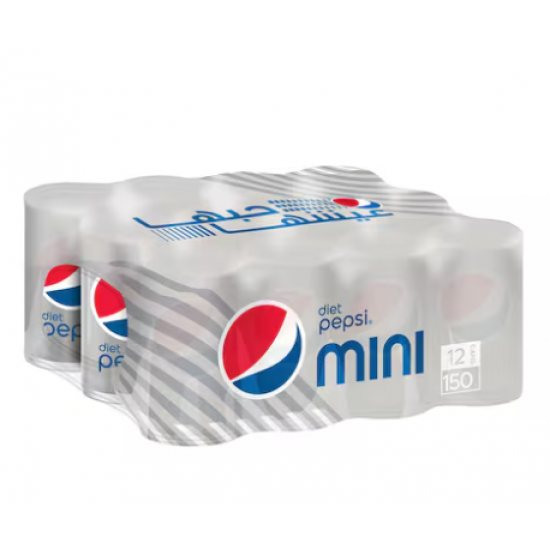 بيبسي دايت مينيز 12علبة * 150 مل