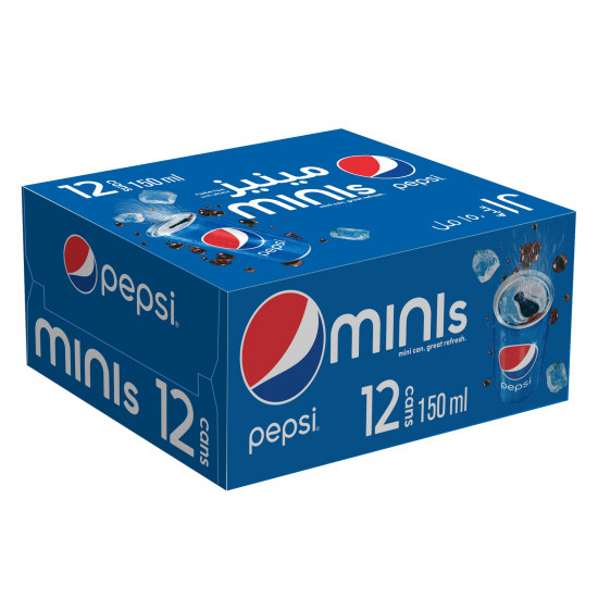 بيبسي مينيز 12علبة * 150 مل