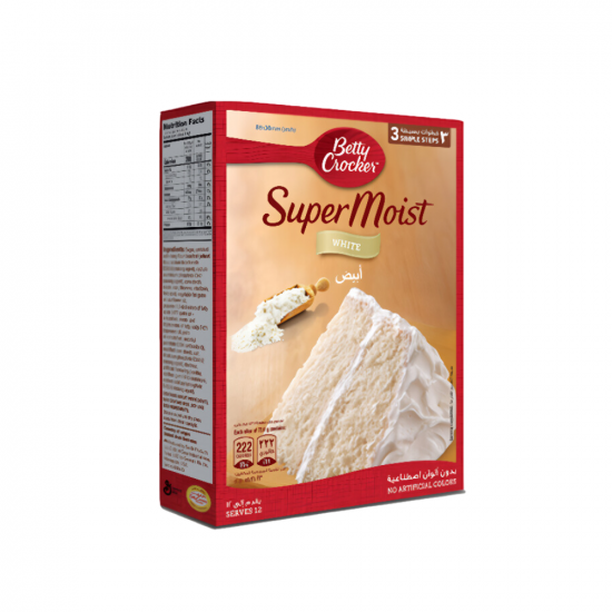 خليط كيك أبيض بيتي كويكر 500 جرام