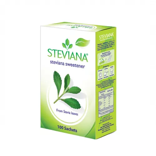 محلي ستيفيا طبيعي – Steviana (100 ظرف) محلي ستيفيا طبيعي – Steviana (100 ظرف)
