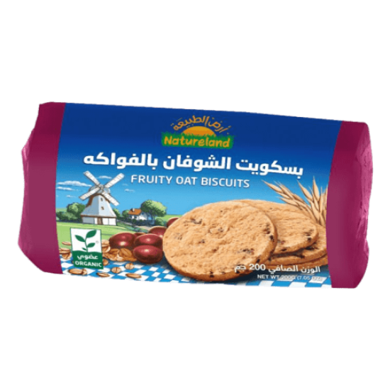 أرض الطبيعة – بسكويت الشوفان بالفواكه