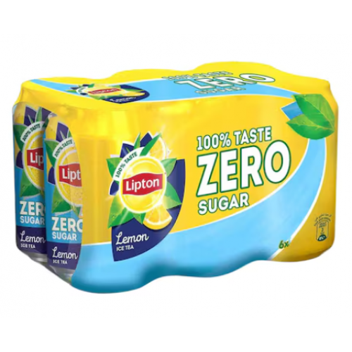 ليبتون ليمون زيرو سكر ايس تي 6 علبة * 310 مل
