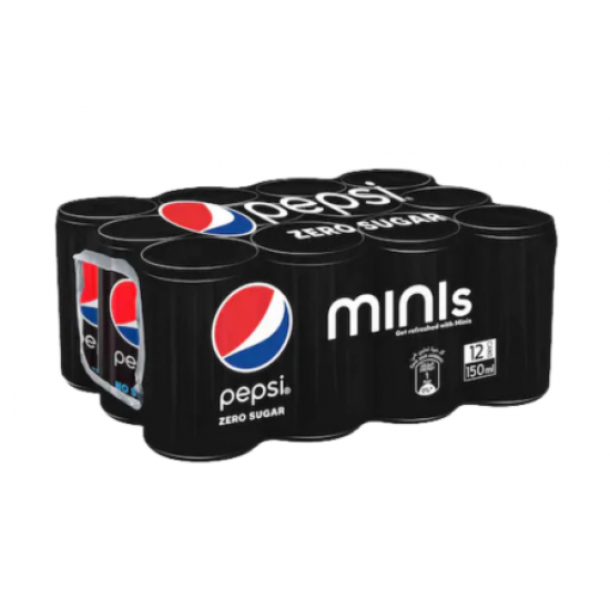 بيبسي زيرو 150 مل 12 حبة