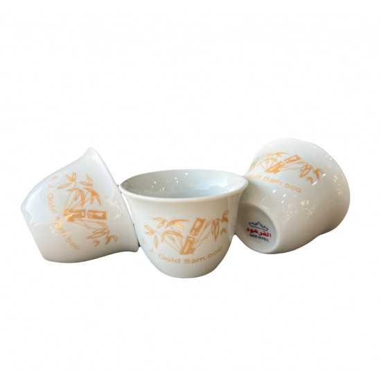 فناجيل قهوة نقشه ذهبي ماركة الفرهود