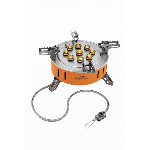 موقد غاز للتخييم وسط الحجم 9 عيون CAMPING FAMILY