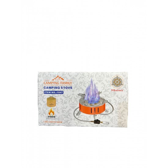 موقد غاز للتخييم وسط الحجم 9 عيون CAMPING FAMILY