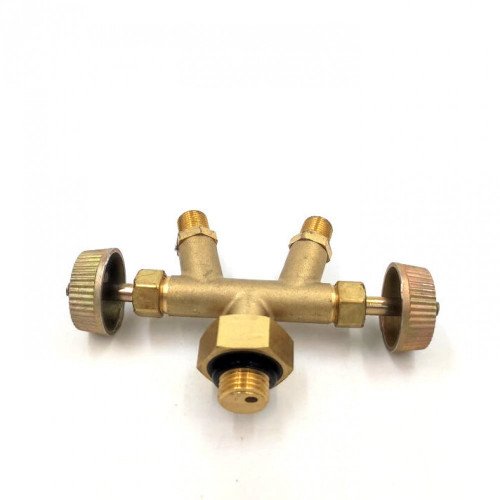 قسام دافور خطين نحاس مع محبس للمواقد السفري