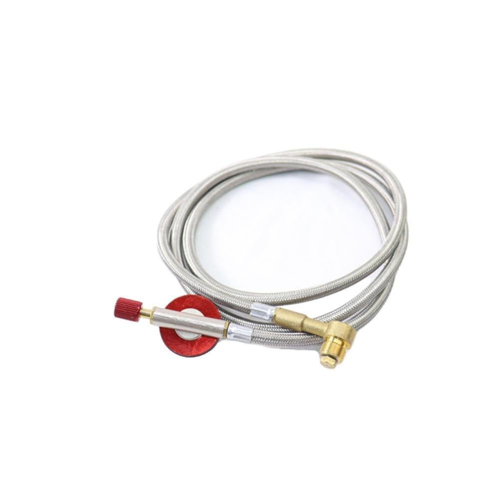 لي موقد غاز سنة - لي دافور غاز مع مفتاح سنه بطول 100سم CONNECTOR VALVE CM-38418 CAMPING FAMILY.