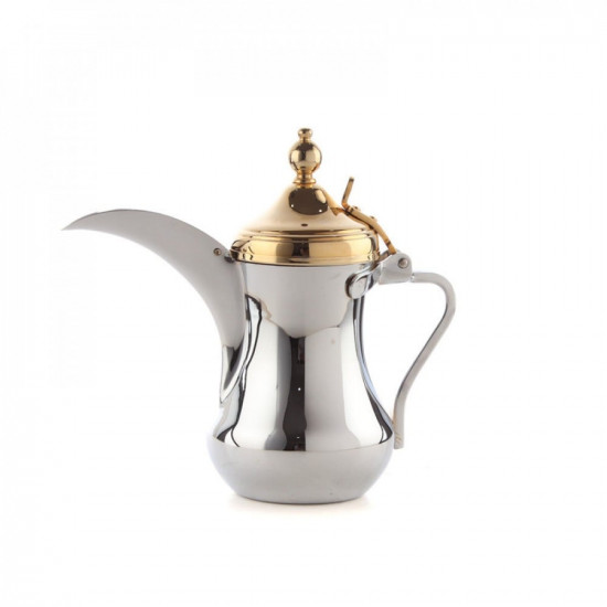 دلة العساف بغدادي راس ذهبي مقاس 32 دلة العساف بغدادي راس ذهبي مقاس 32