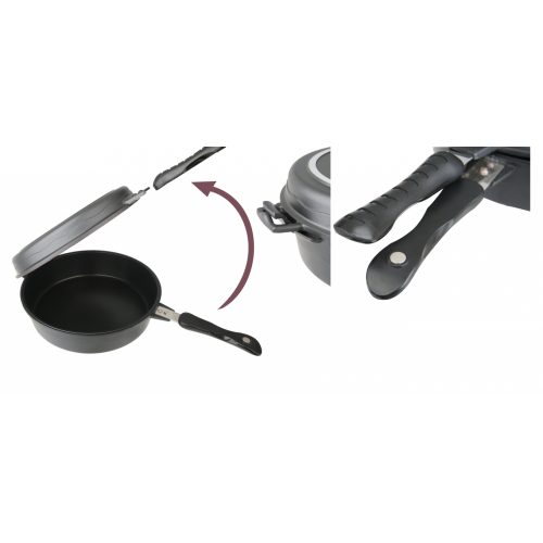 مقلاة طبخ دائري مزدوجة مقاس 28