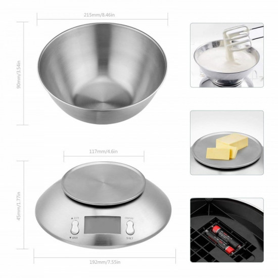 ميزان الكتروني للمطبخ 5 كيلو