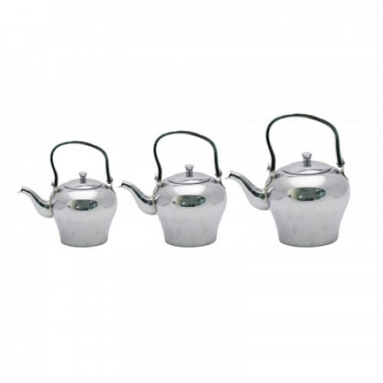 طقم ابريق السيف كروم فضي فاخر