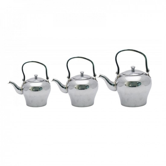 طقم ابريق السيف كروم فضي فاخر