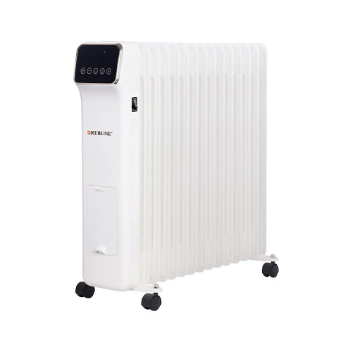 ريبون دفاية زيت 15 ريشة بشاشة رقمية مع ريموت كنترول ، 3 مستويات تدفئة 2500 واط