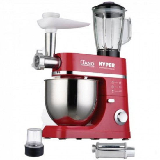 طقم عجانة السيف هايبر 1x5 احمر 1200 واط