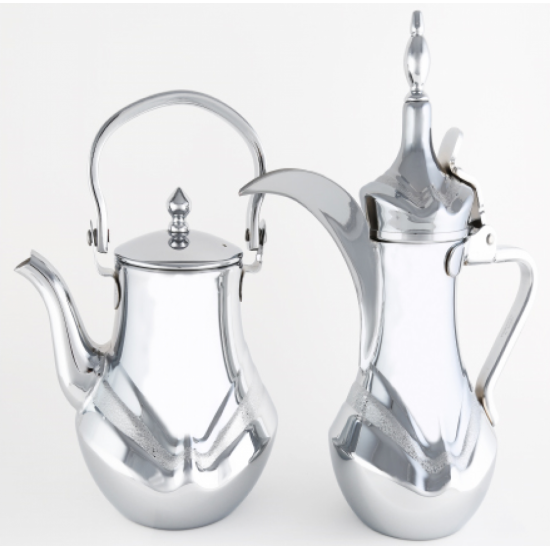 طقم دلة وبريق مرحبا الأجيال نيكل