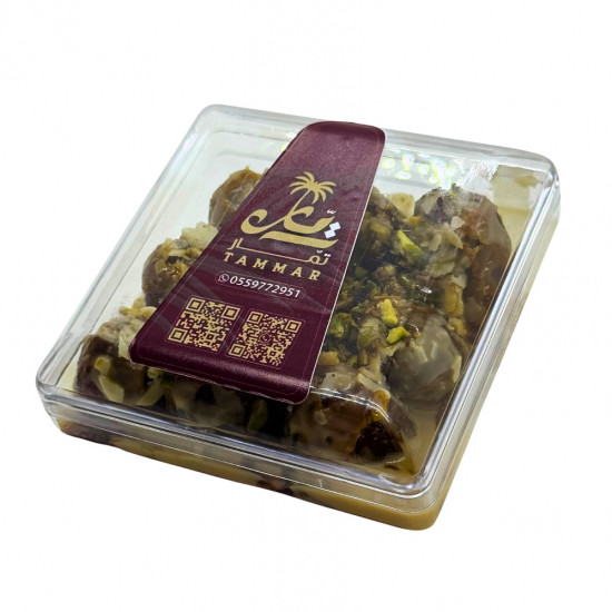 تمر سكري محشي – 10 عبوات صغيرة 100 جم للمناسبات تمر سكري محشي – 10 عبوات صغيرة 100 جم للمناسبات