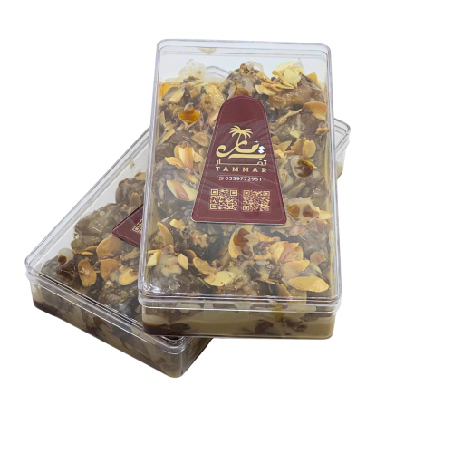 تمر سكري محشي بزبدة الفول السوداني عبوة 250 جم