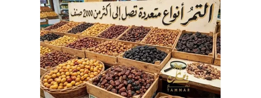 التمر أنواع متعددة تصل إلى أكثر من 2000 صنف التمر أنواع متعددة تصل إلى أكثر من 2000 صنف