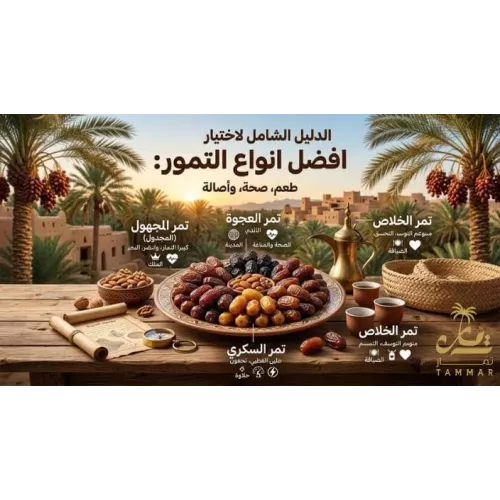 4 افضل انواع التمور: طعم، صحة، وأصالة