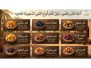اسماء التمر بالصور: دليلك الشامل لأجود أنواع التمور