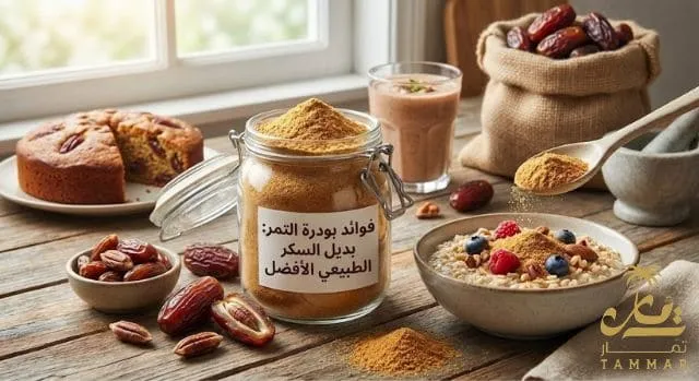 فوائد بودرة التمر: بديل السكر الطبيعي الأفضل