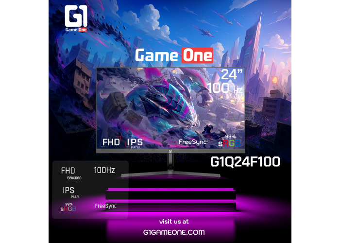 شاشة جيم ون G1Q24F100 – مقاس 24 بوصة