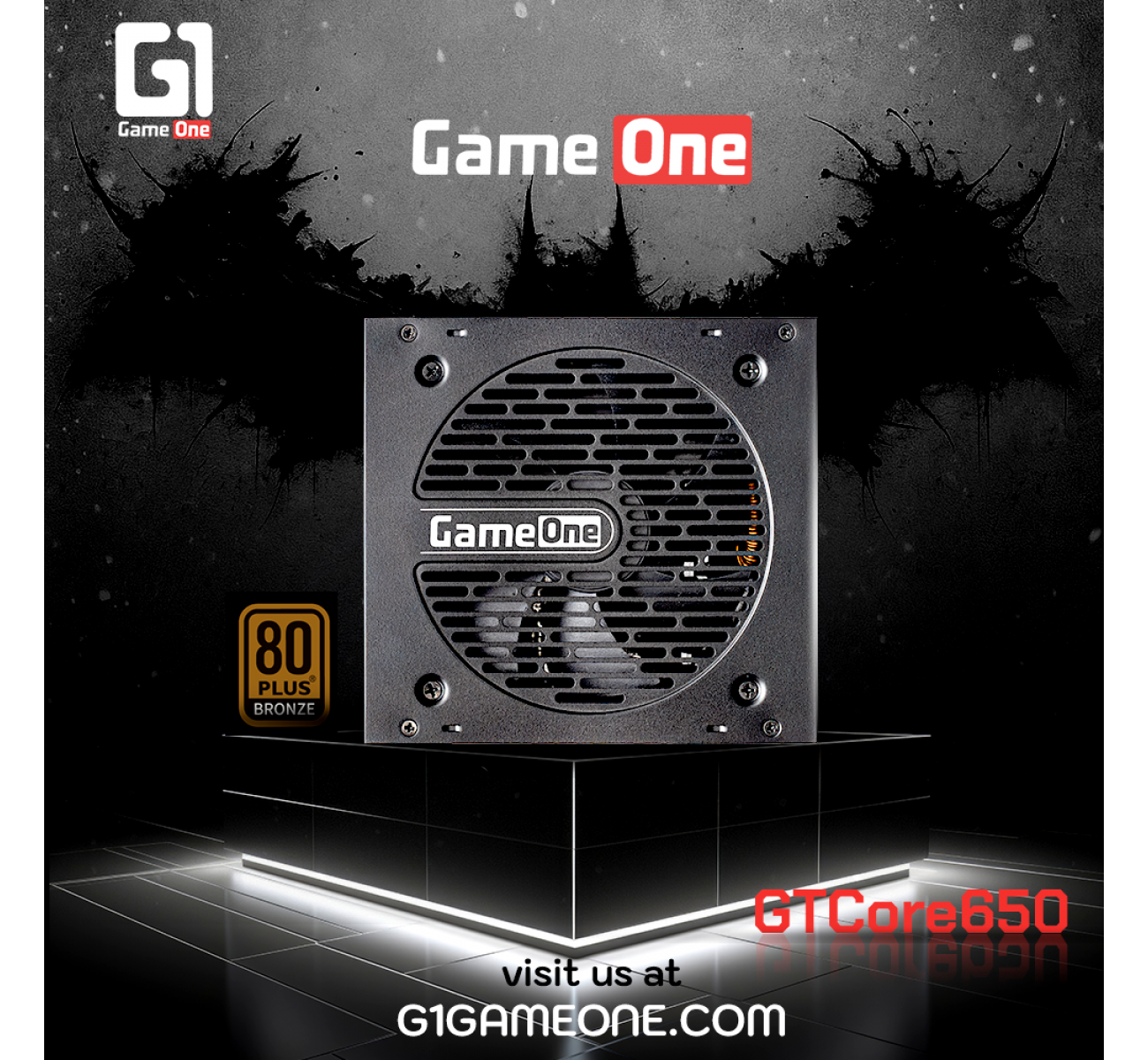 مزود طاقة جيم ون GTCore650 برونز 80