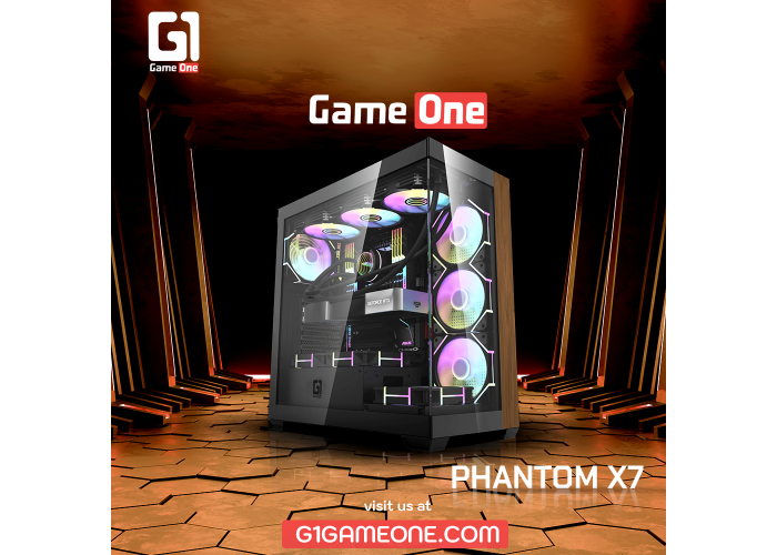 صندوق بي سي جيم ون PHANTOM X7 - اسود