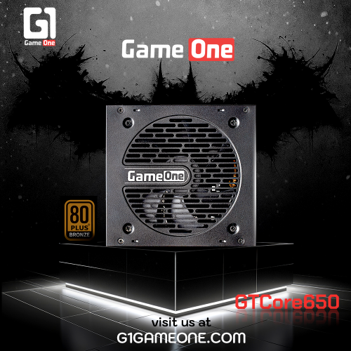 مزود طاقة جيم ون GTCore650 برونز 80