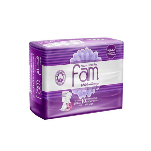 فام عبوة اقتصادية مطوية بالأجنحة كبير 10 قطعة