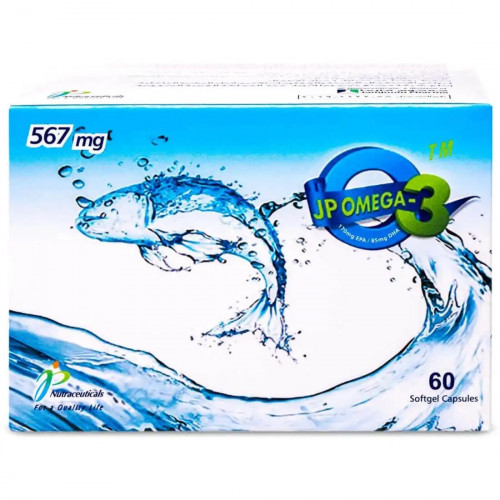 جي بي اوميجا 3 زيت السمك 567 مجم 60 كبسولة