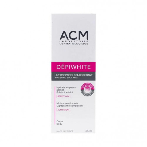 اي سي ام، ديبيوايت، لوشن حليبي مفتح للجسم، يرطب البشرة الجافة - 200 مل