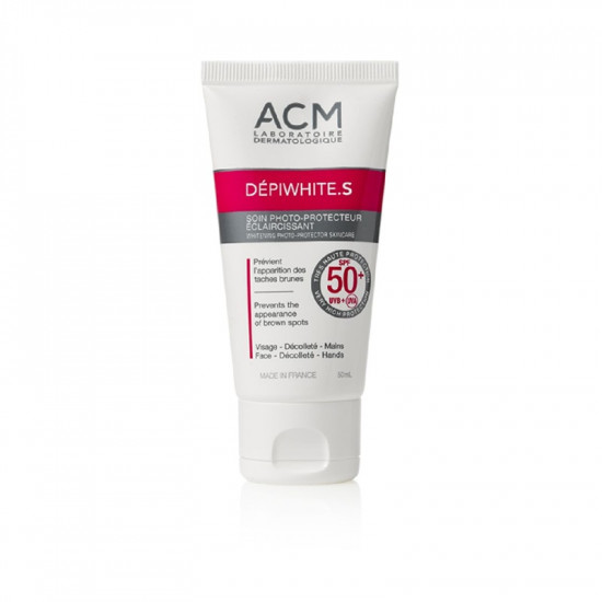 اي سي ام، ديبيوايت.إس، كريم واقي شمس ومفتح للبشرة، بحماية 50+، للبقع البنية - 40 مل