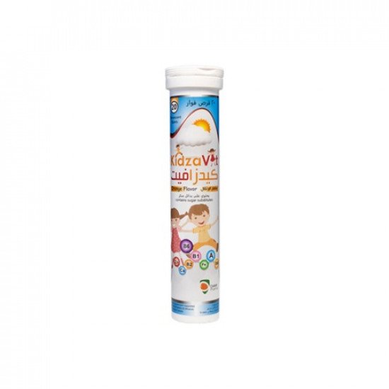 كيدزافيت فيتامينات للأطفال 20 قرص فوار بطعم البرتقال