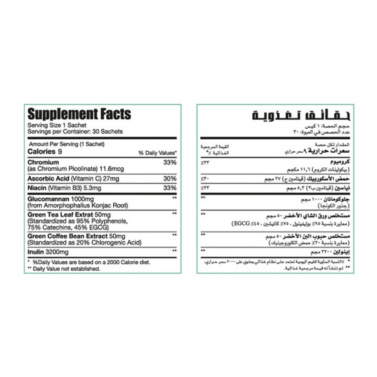 ليمتليس كروماكس كت - لدعم التحكم في الوزن 30 كيس ليمتليس كروماكس كت - لدعم التحكم في الوزن 30 كيس