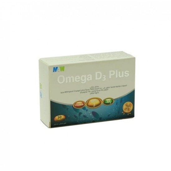 ماو اوميجا 3 مع فيتامين د 30 كبسول لدعم صحة العظام والقلب