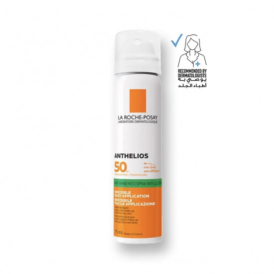 لاروش بوزيه أنثيليوس بخاخ شفاف SPF 50 حماية الوجه من الشمس 75مل