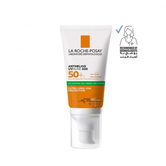 لاروش بوزيه أنثيليوس يوفيميون 400 كريم جل واقي شمس للبشرة الدهنية SPF 50+ 50 مل