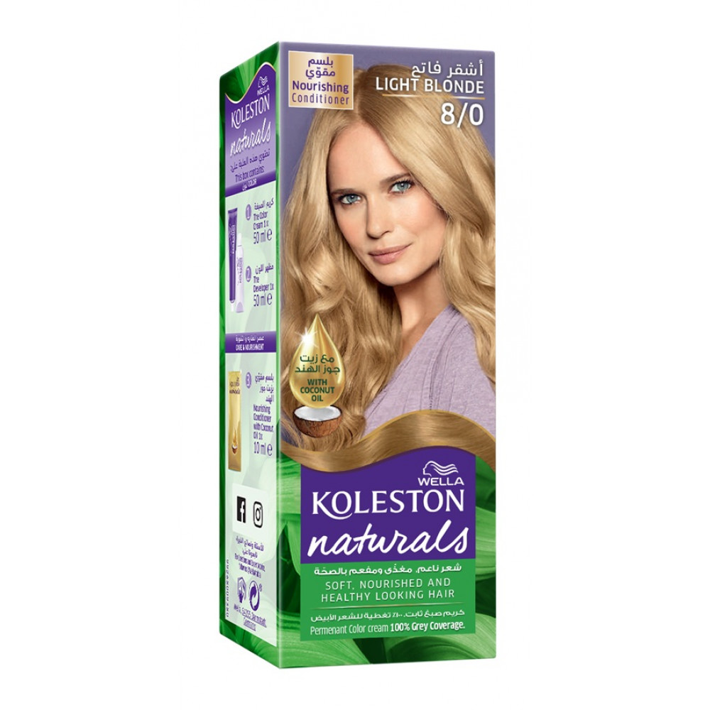 كوليستون صبغة طبيعية لون أشقر فاتح 8/0
