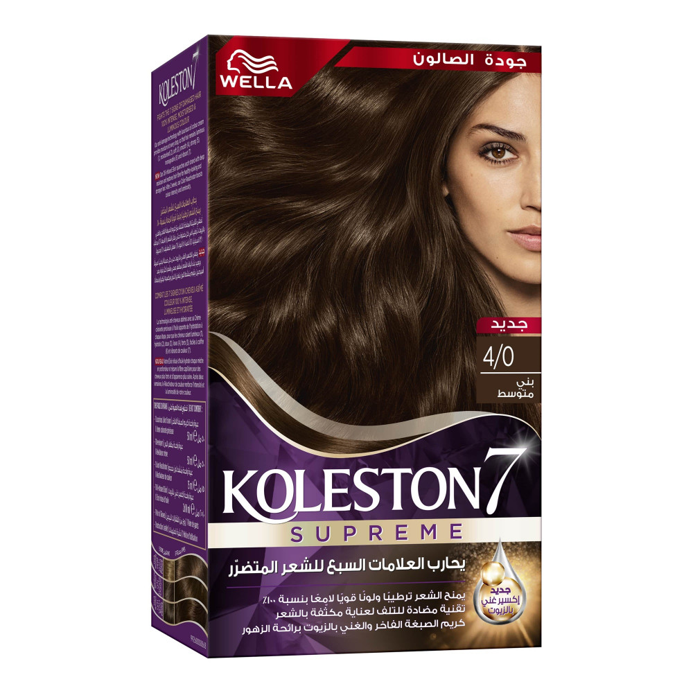 "كوليستون صبغة شعر بني متوسط كيت 4/0 "