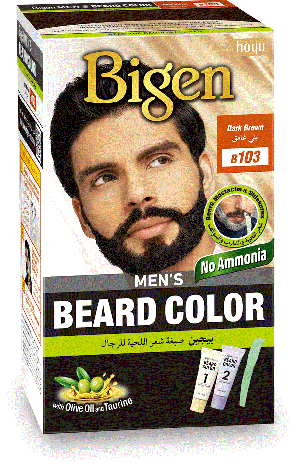 بيجين صبغة شعر اللحية للرجال بني غامق B103