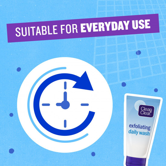 كلين آند كلير غسول يومي تقشير الوجه 150 مل