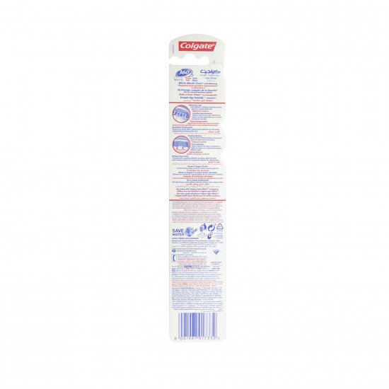 كولجيت فرشاة اسنان 360 تبييض متوسطة النعومة