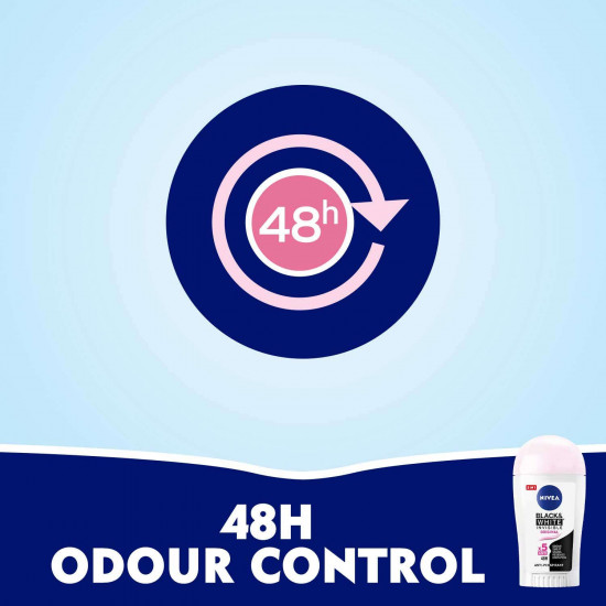 نيفيا ستيك للعرق انفيسيبل بلاك & وايت 40 مل