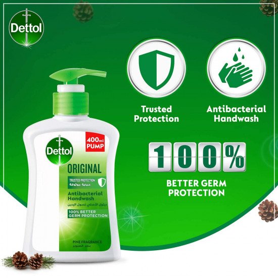ديتول غسول لليد أصلى 400/500 مل