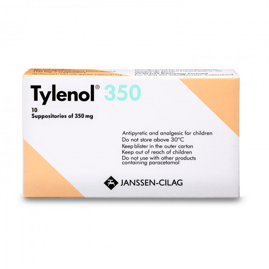 تايلينول 350 مجم 10 تحاميل
