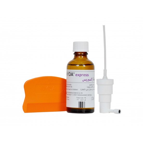 نايدا بخاخ مع مشط ضد القمل اكسبرس 50 مل